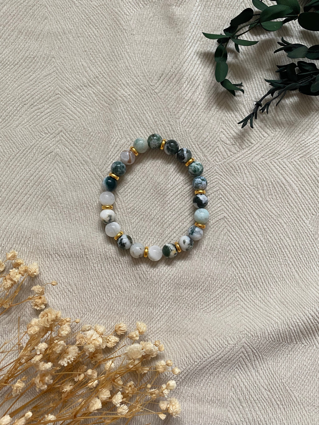 Bracelet Agate Mousse Profonde