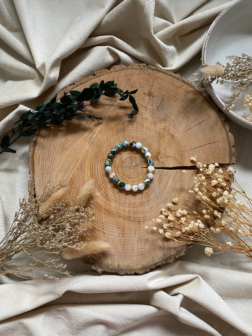 Bracelet Agate Mousse Profonde