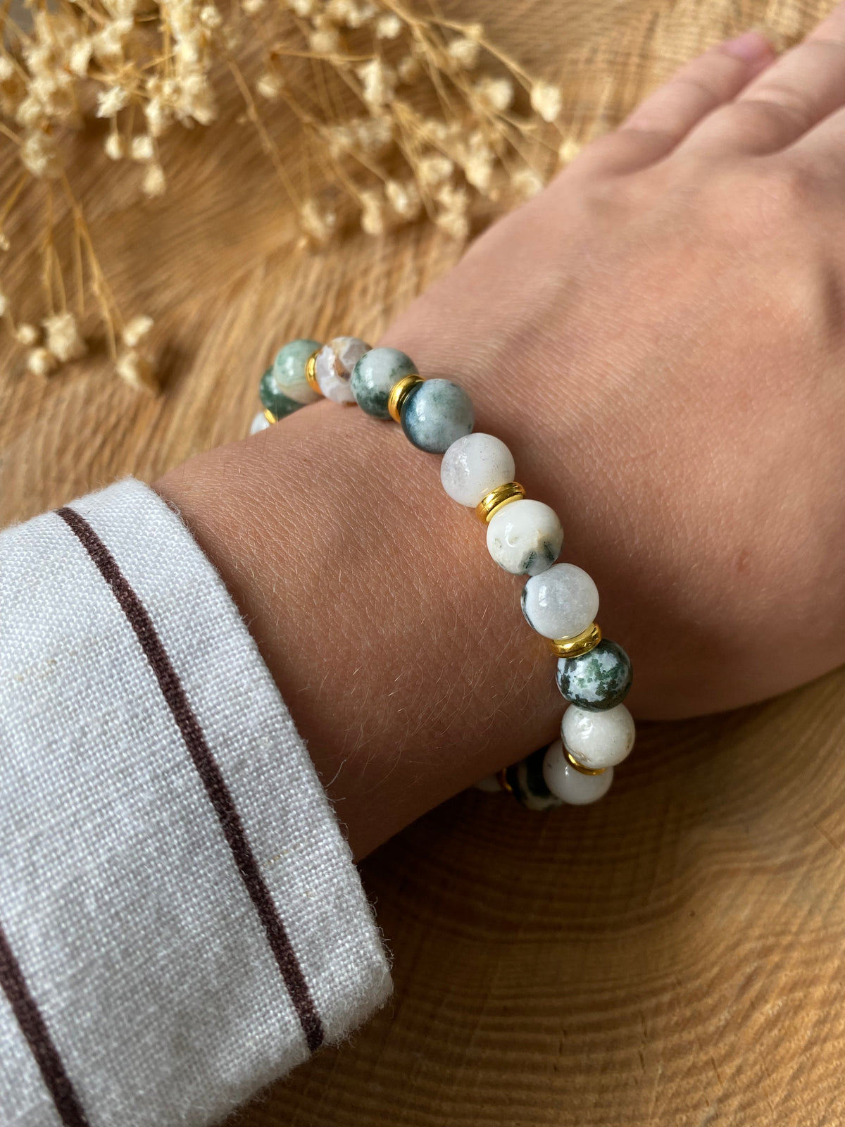 Bracelet Agate Mousse Profonde
