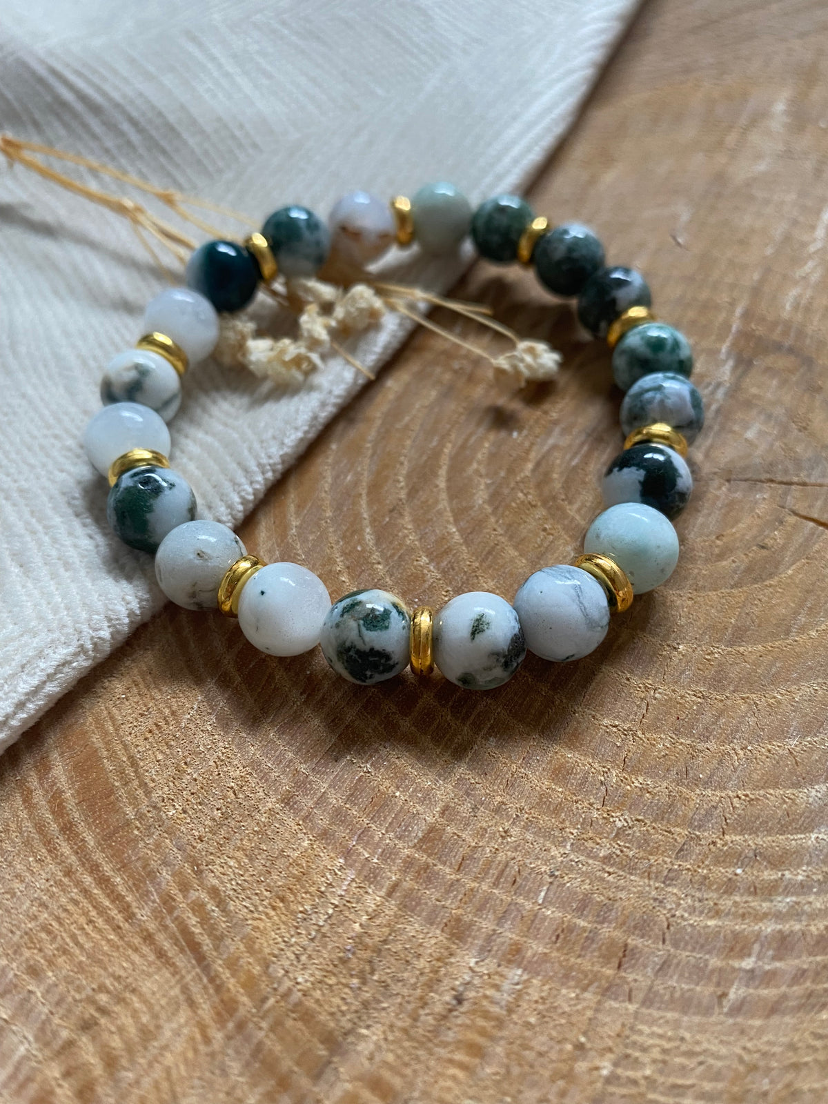 Bracelet Agate Mousse Profonde